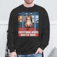 Cat Gym Meme Everything Hurts Gym Hilarious Cat Gym Camisa de entrenamiento Regalos para ancianos