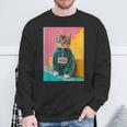 Cat Kitten Graphic Sweatshirt Gifts for Old Men