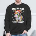 Christmas Unicorn Reindeer Was Out Sold Out Sweatshirt Geschenke für alte Männer