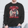 Cool Trump Groundhog Make Groundhog Day Great Again Sweatshirt Gifts for Old Men