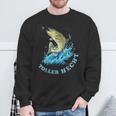 Fishing Saying With Fish And Bait Sweatshirt Geschenke für alte Männer