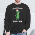 Ich Habe Die Gurke Finden Weihnachtsgurken Sieger Sweatshirt Geschenke für alte Männer