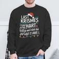 Last Christmas Parody Humour With Christmas Lights Sweatshirt Geschenke für alte Männer