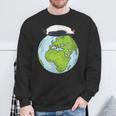 Lying Penguin Protection Earth Day Sweatshirt Gifts for Old Men