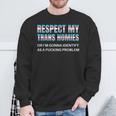 Respect My Trans Homies Gay Pride Month Lgbtq Equality Sweatshirt Geschenke für alte Männer