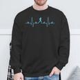 Running With Heartbeat For Runners And Joggers Cool S Sweatshirt Geschenke für alte Männer