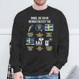 Saying Dinge Die Ich In Der Freizeit Tue Sweden Sweatshirt Geschenke für alte Männer