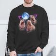 Three Groundhog Moon 3 Groundhog Head Groundhog Day Sweatshirt Gifts for Old Men