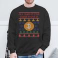 Ugly Christmas Bitcoin Short Sleeve Sweatshirt Geschenke für alte Männer