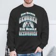 Gamer Zum Zocken Geboren Zur Schule Gezwungen Gaming Sweatshirt Geschenke für alte Männer