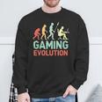 Gaming Evolution Humorideojuego Diciendo Divertido Gamers Camisa de entrenamiento Regalos para ancianos