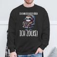 Gaming Ich Kann Dich Nicht Hören Ich Zocke Faultier Sweatshirt Geschenke für alte Männer