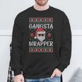 Gangsta Wrapper Saying Christmas Wrapping Sweatshirt Geschenke für alte Männer