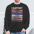 Gay Pride Lgbt Support Trans Pan Lesbian Bi Equality Sweatshirt Geschenke für alte Männer