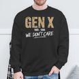 Gen X 1965-1980 We Don't Care Generation Xintage Sweatshirt Geschenke für alte Männer