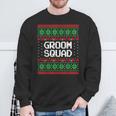 Groom Squad Xmas Bachelor Party Ugly Christmas Sweater Sweatshirt Gifts for Old Men