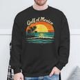 Gulf Of Mexico Beach Palms Summer Vacation Sweatshirt Gifts for Old Men