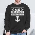 Hand Disinfection Sex Slogan Sweatshirt Geschenke für alte Männer