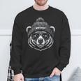 Hardy Bear With Hat Ski Snowboard Ski Party Winter Sweatshirt Geschenke für alte Männer