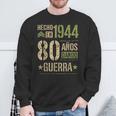 Hecho En 1944 80 Años Guerra Aniversarios Amigos Perfecto Camisa de entrenamiento Regalos para ancianos