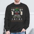 Ho Ho Hol Me A Gin Tonic Costume Christmas Sweatshirt Geschenke für alte Männer