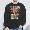 Ho Ho Hol Mir Mal Ein Bier Reindeer Saying Christmas Sweatshirt Geschenke für alte Männer