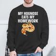Hognose Snake My Hognose Eats My Homework Sweatshirt Gifts for Old Men
