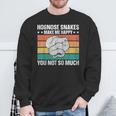 Hognose Snakes Make Me Happy Retro Western Hognose Sweatshirt Gifts for Old Men
