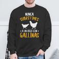 Hombre Agricultor Pollo Nunca Subestimes A Uniejo Con Gallinas Camisa de entrenamiento Regalos para ancianos