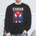 Hombre De Boxeo De Cuba Con Guantes Y Bandera Cubana Camisa de entrenamiento Regalos para ancianos