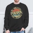 Hombre Día Del Padre Hombres El Mejor Papá Del Mundo Padre Camisa de entrenamiento Regalos para ancianos