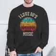 Ich Liebe 80Er Jahre Musik Sweatshirt Geschenke für alte Männer