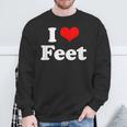 Ich Liebe Füße Ich Liebe Füße Sweatshirt Geschenke für alte Männer