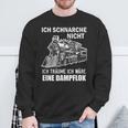 Ich Schnarche Nicht Ich Träume Ich Wäre Eine Dampf Lok Sweatshirt Geschenke für alte Männer