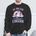 Ist Mir Egal Ich Bin Ein Einhorn Sweatshirt Geschenke für alte Männer