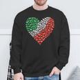 Italy Flag Heart Of Passion For Italy Sweatshirt Geschenke für alte Männer