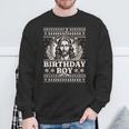 Jesus Birthday Boy Happy Birthday Jesus Ugly Christmas Sweatshirt Geschenke für alte Männer