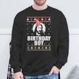 Jesus Nasty Christmas Knitted Jacket With Birthday Boy Sweatshirt Geschenke für alte Männer