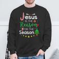 Jesus Is The Reason For The Season Christmas Xmas Sweatshirt Geschenke für alte Männer