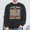 I Just Hope Both Teams Have Fun Vintage Football Lovers Sweatshirt Gifts for Old Men
