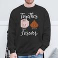 Kacke Together Forever Toilet Roll Poop Sweatshirt Geschenke für alte Männer