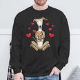 Kawaii Galgo Español Dog Cuddly Toy Spanish Greyhound Sweatshirt Geschenke für alte Männer