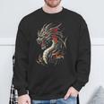 Knucker Dragon Motif Obra De Arte Mítica Knucker Dragon Camisa de entrenamiento Regalos para ancianos