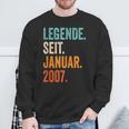 Legend Since January 2007 17 Years Sweatshirt Geschenke für alte Männer