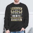 Legends Retirement 2025 Long Work For Pensioners In Retirement Sweatshirt Geschenke für alte Männer