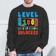 Level 100 Days Of School Unlocked 100 Days Of School Gamer Sweatshirt Gifts for Old Men
