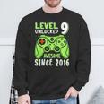 Level 9 Unlocked Awesome 2016Ideospiel 9Th Birthday Boy Sweatshirt Geschenke für alte Männer