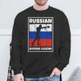 Leyenda De Boxeo Ruso Con Bandera Para Boxeador De Rusia Camisa de entrenamiento Regalos para ancianos