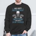 Lorry Driver Truck God Created Good Truck Driver Trucker Sweatshirt Geschenke für alte Männer