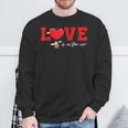 Love Is In The Air Flying Hot Air Balloon Sweatshirt Geschenke für alte Männer